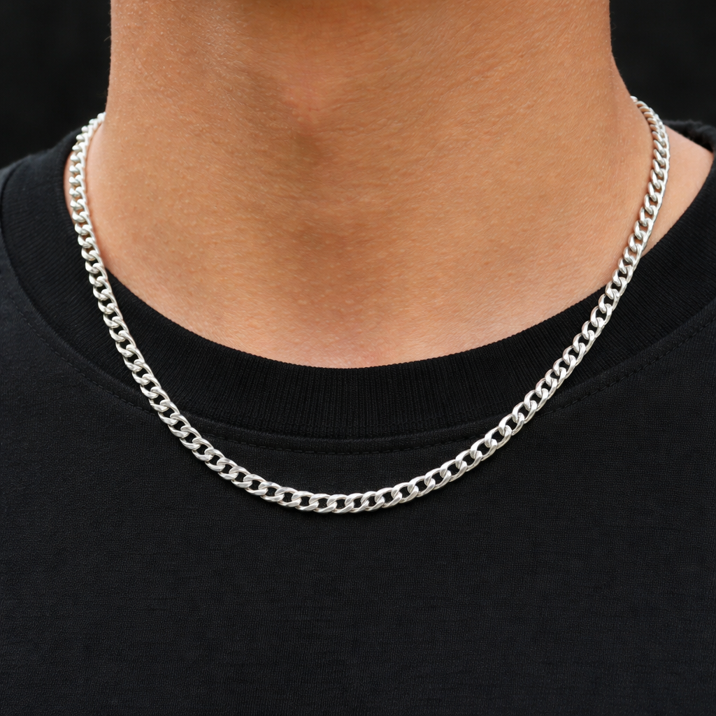 Cadena Cubana Plata .925