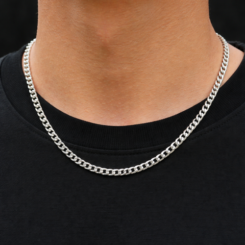 Cadena Cubana Plata .925