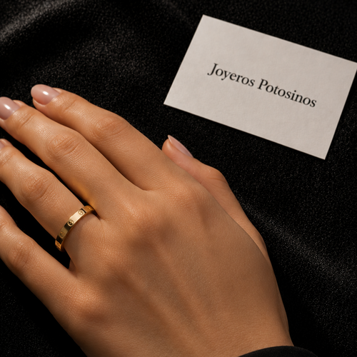 Anillo Tipo Cartier Oro 10K